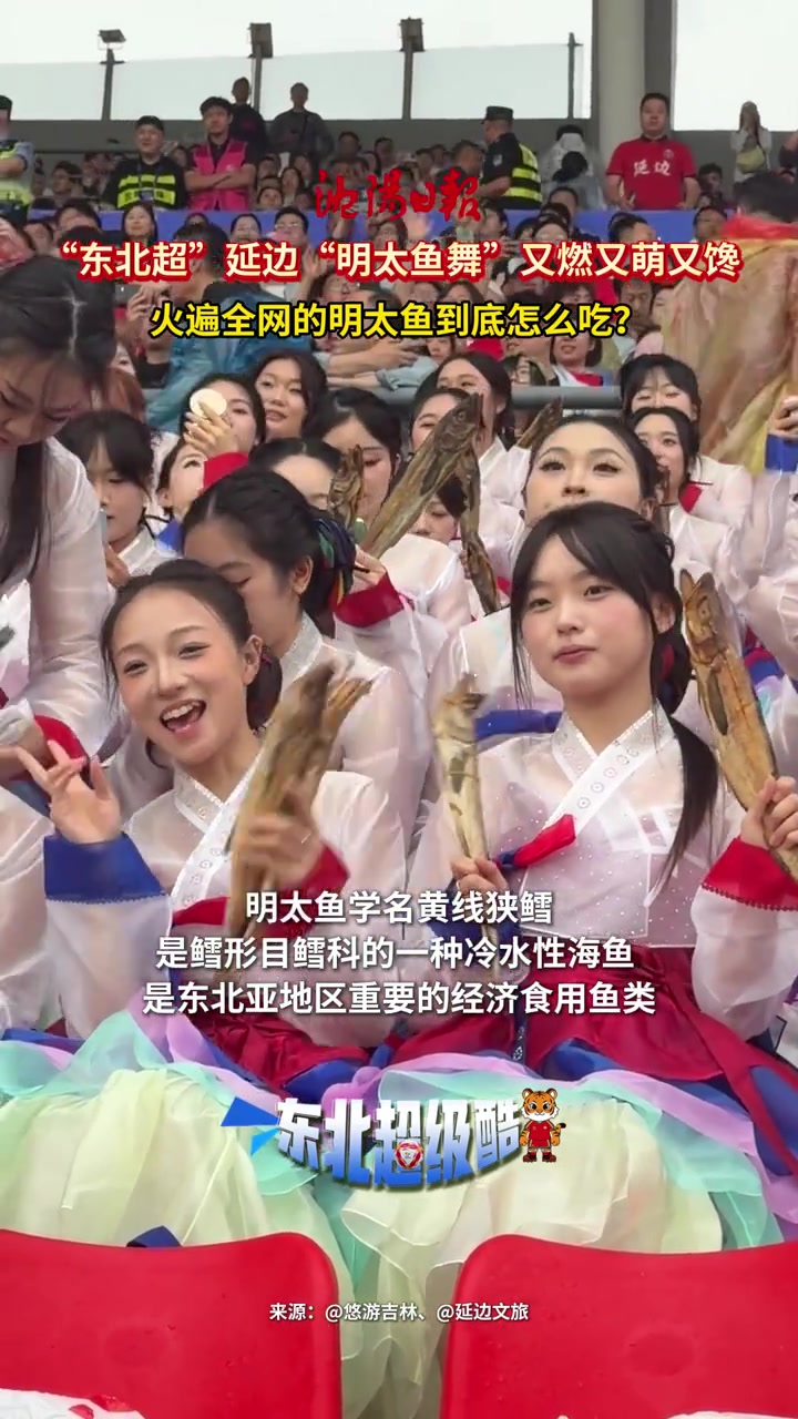 延边啦啦队明太鱼舞抢镜 东北超场外新风景 延边啦啦队明太鱼舞抢镜 东北超场外新风景