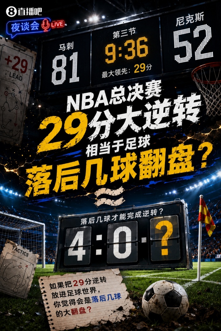 29分逆转换算：相当于足球落后3球翻盘
